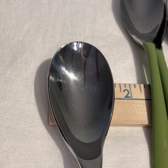 Fiesta spoons with chartreuse handles (8) - Picture 8 of 12